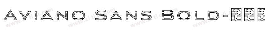 Aviano Sans Bold字体转换